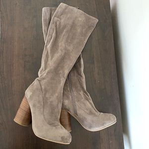 Jeffrey Campbell Knee High Boots, Tan